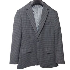 Karl Lagerfeld Paris Black / Gray Sport Coat w/ Notched Lapel, Size 40R